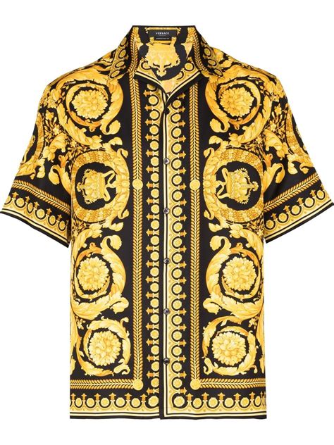 chemise versace barocco|Versace barocco shirt.